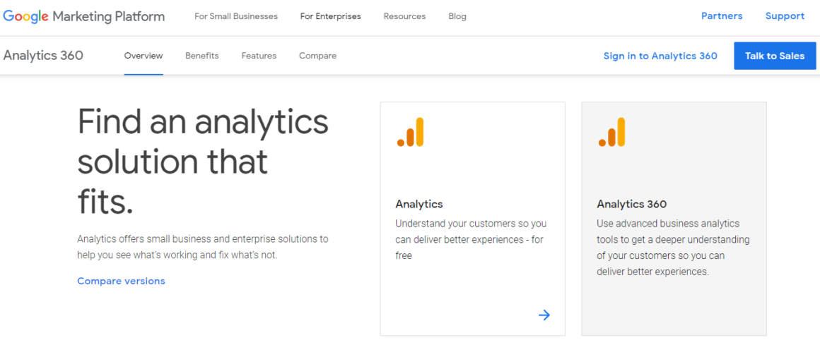 Melhores plataformas no-code Google Analytics