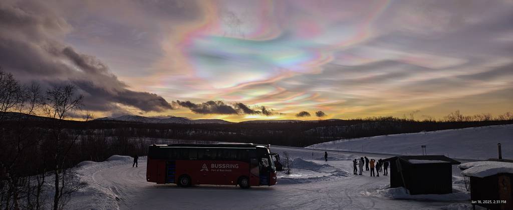 Nuvens madreperoladas, Noruega, Suécia