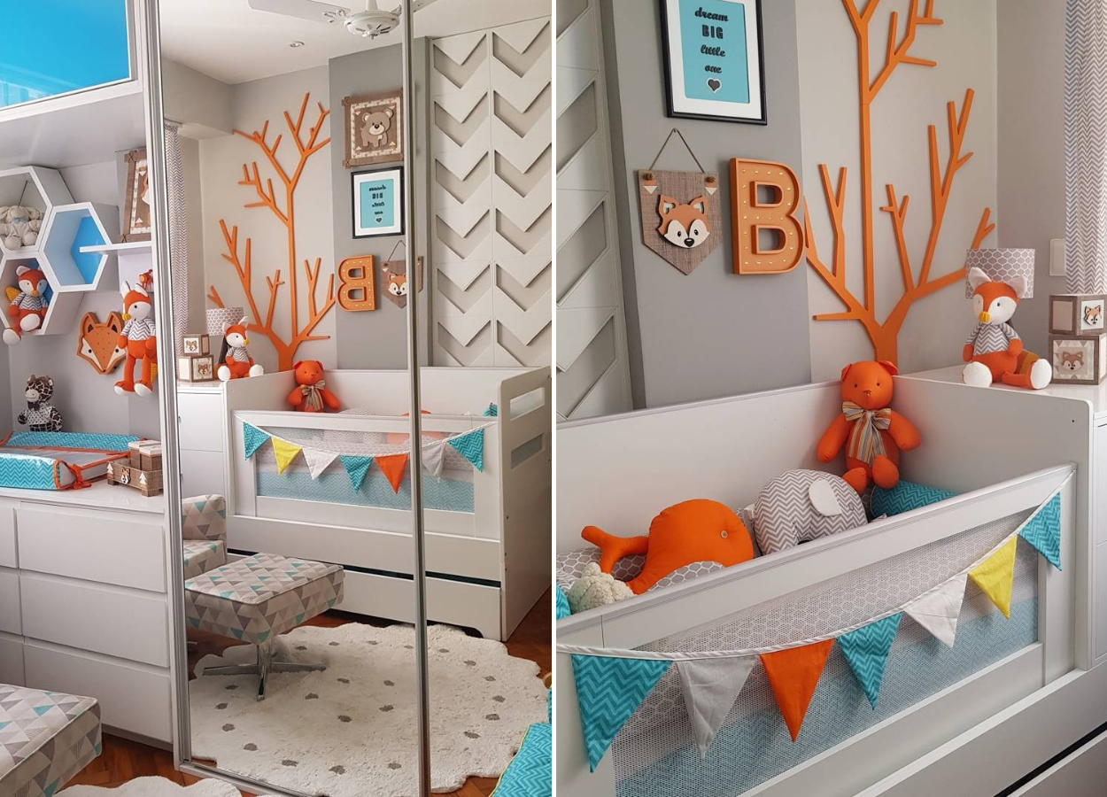 Quarto-De-Bebe-Decorado-20 Quarto de bebê decorado Sharon Menezes
