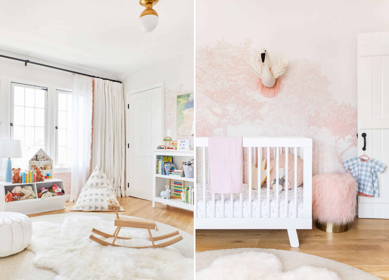 Quarto-De-Bebe-Decorado-4 Quarto de bebê decorado branco e rosa