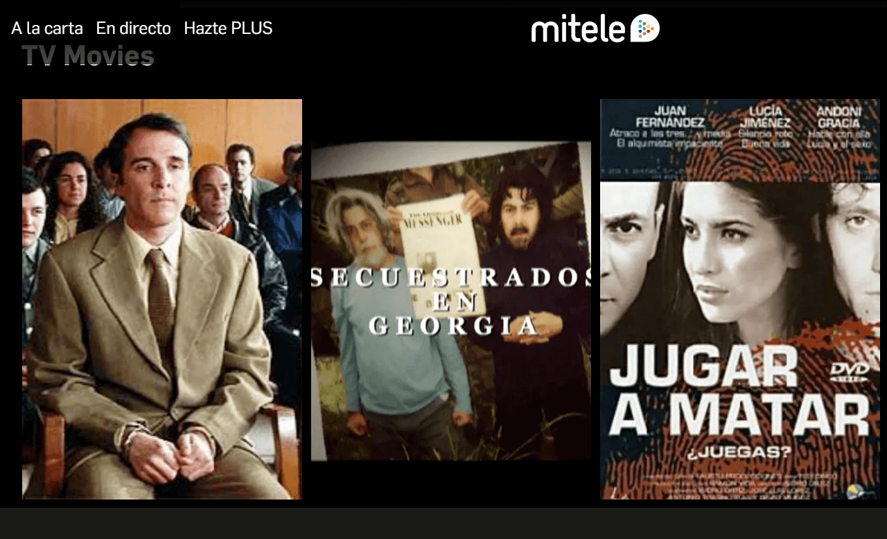 Mitele, páginas de filmes gratuitas.