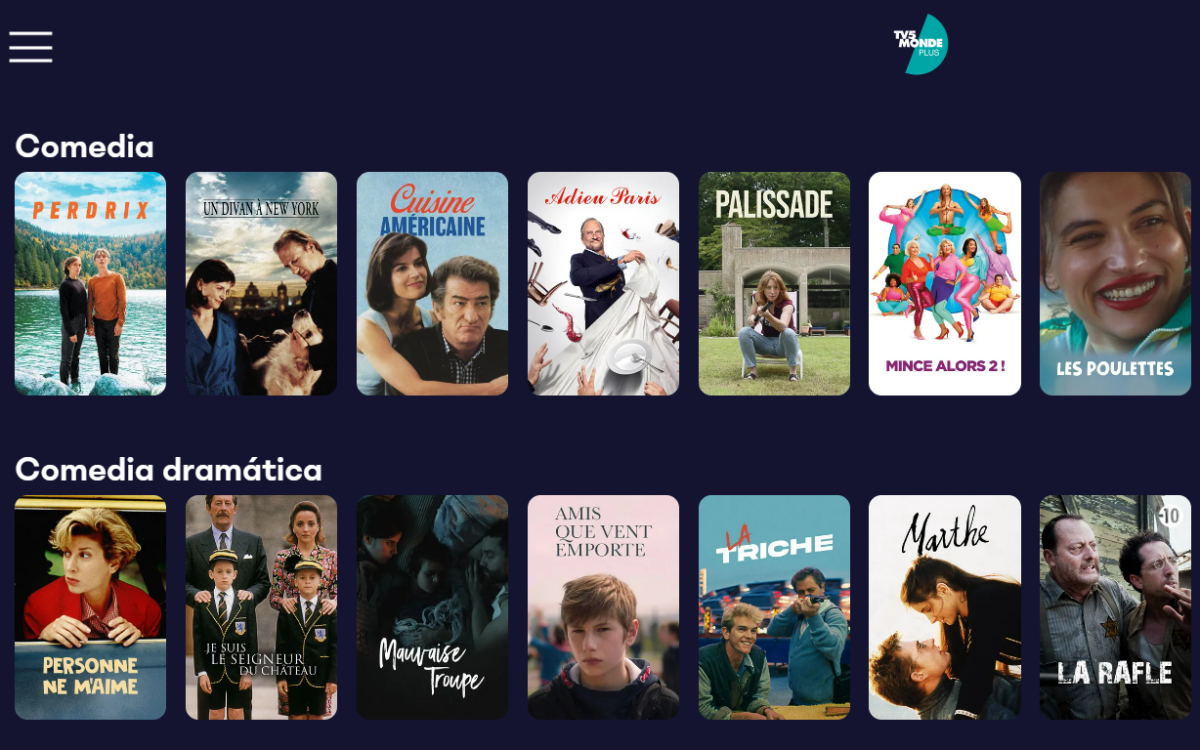 TV5 Monde Plus, sites para assistir filmes grátis.