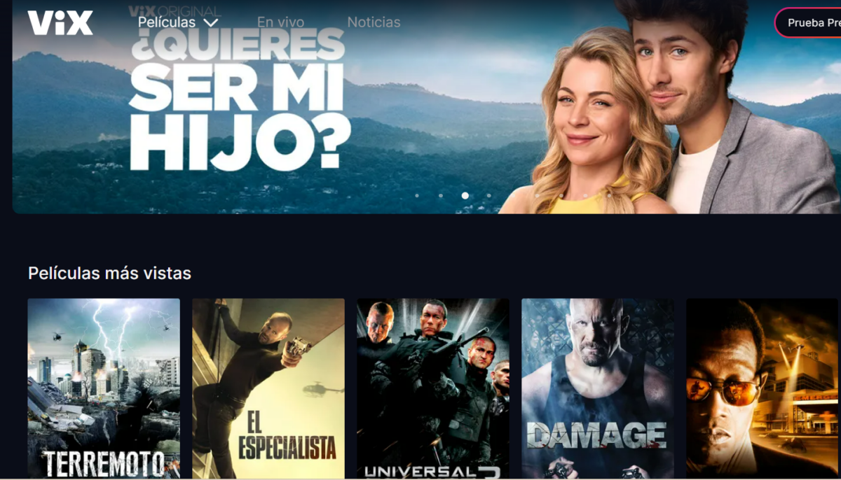 Vix, sites para assistir filmes grátis.