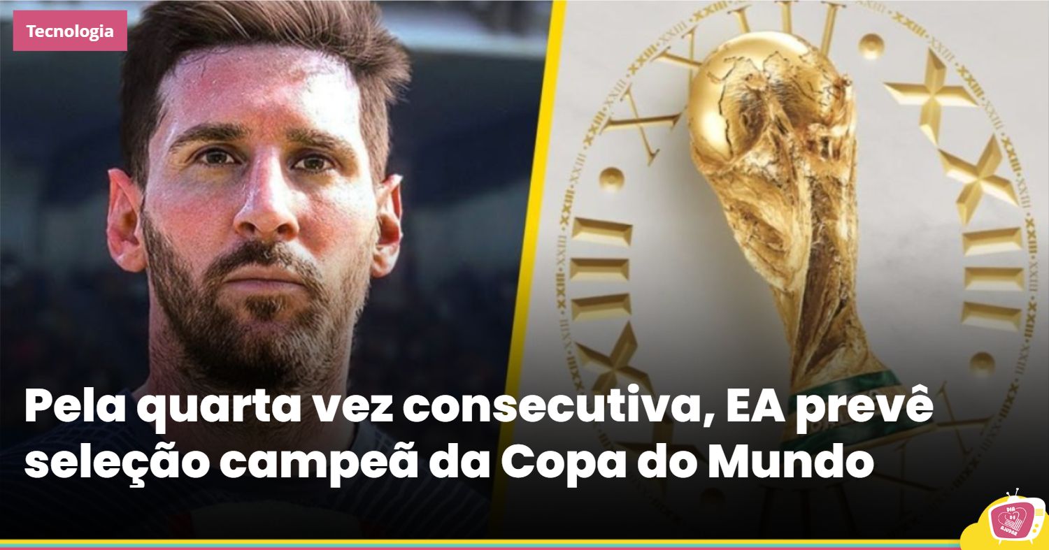 FIFA: Jogo da EA prevê campeão da Copa pela quarta vez consecutiva