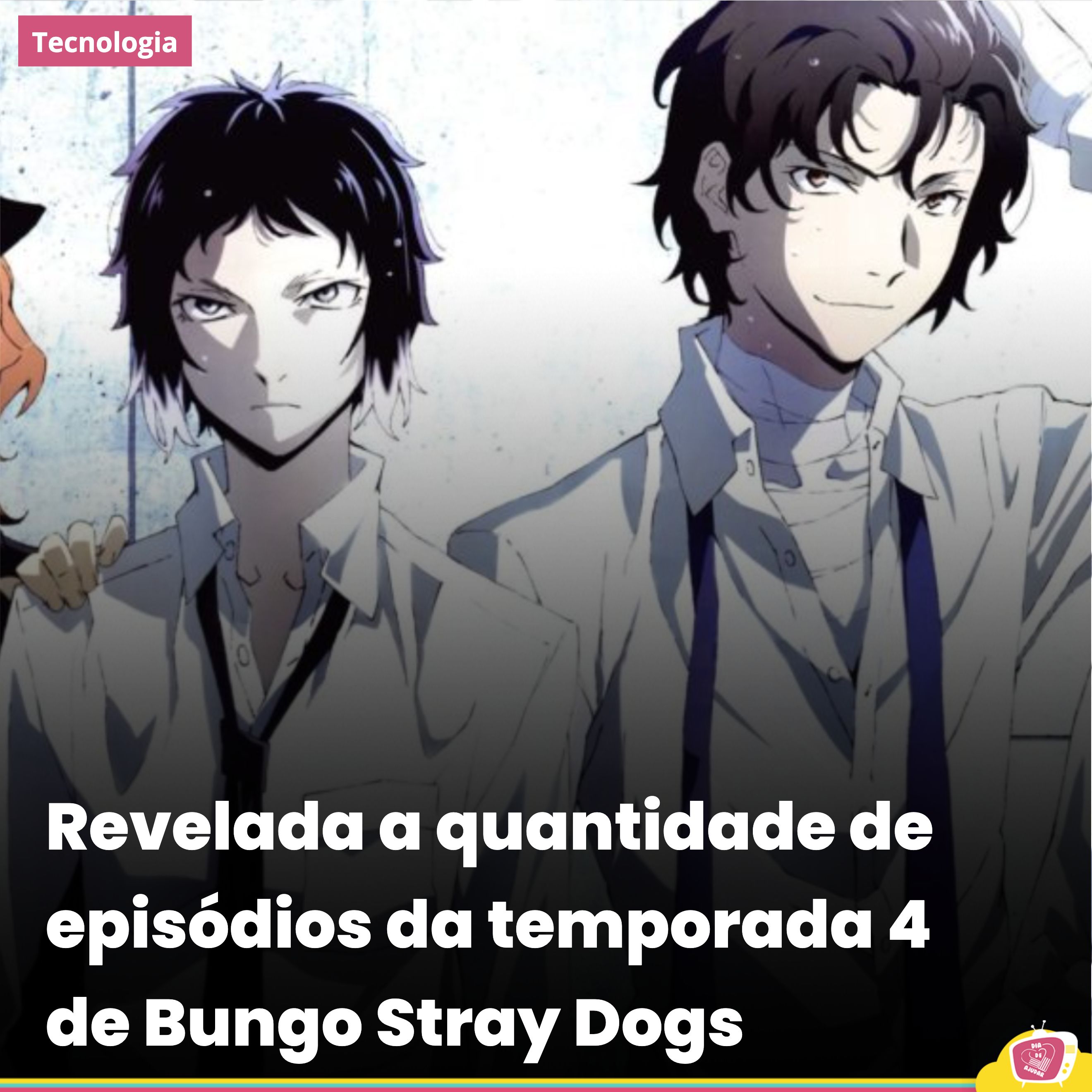 Bungo Stray Dogs revela contagem de episódios da 4ª temporada