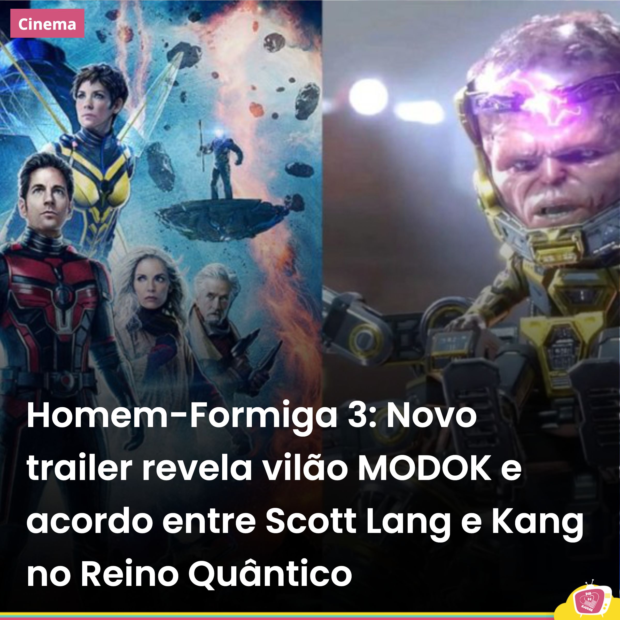 Homem-Formiga 3: Novo trailer revela vilão MODOK e acordo entre