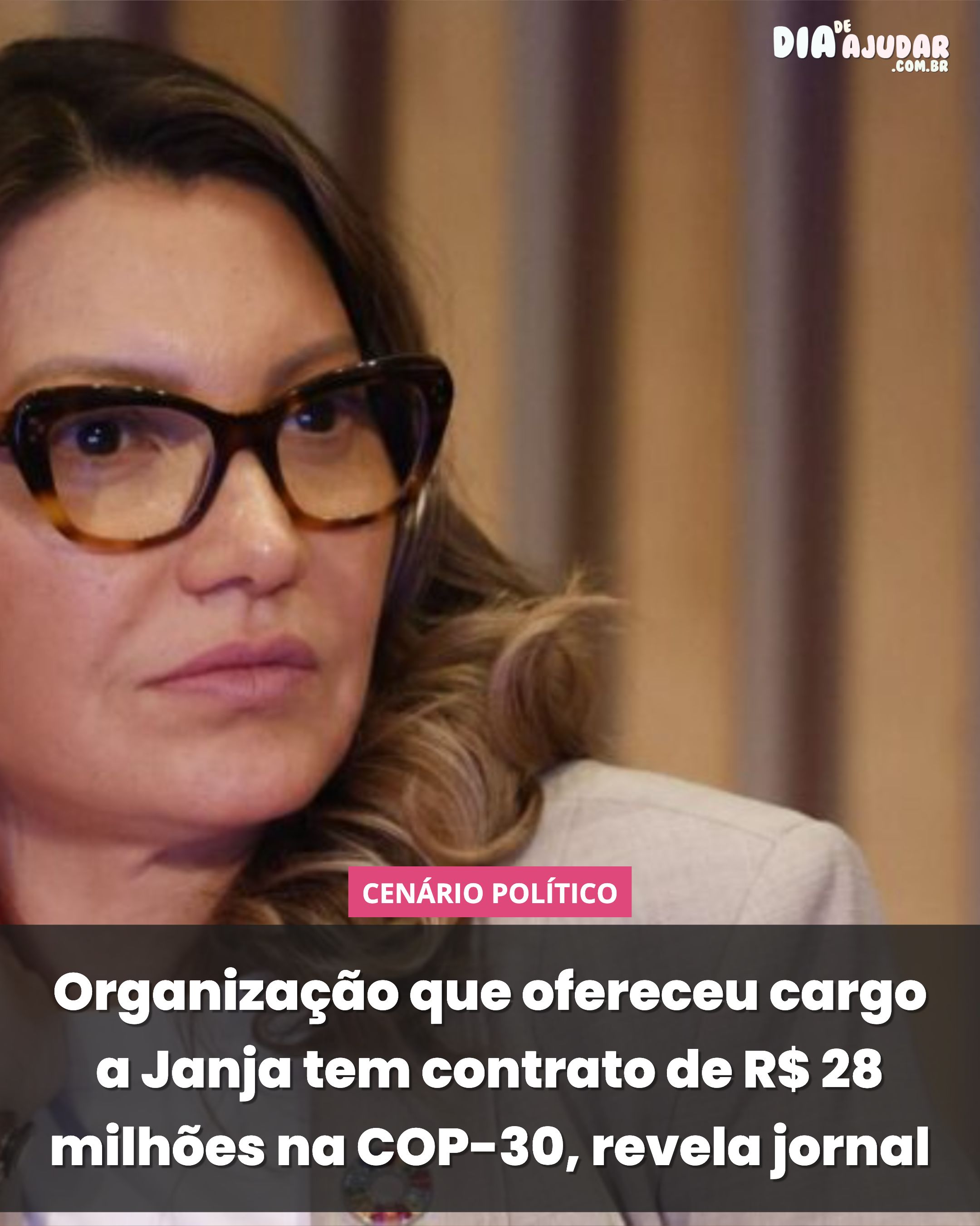 Organização que ofereceu cargo a Janja tem contrato de R$ 28 milhões na COP-30, revela jornal