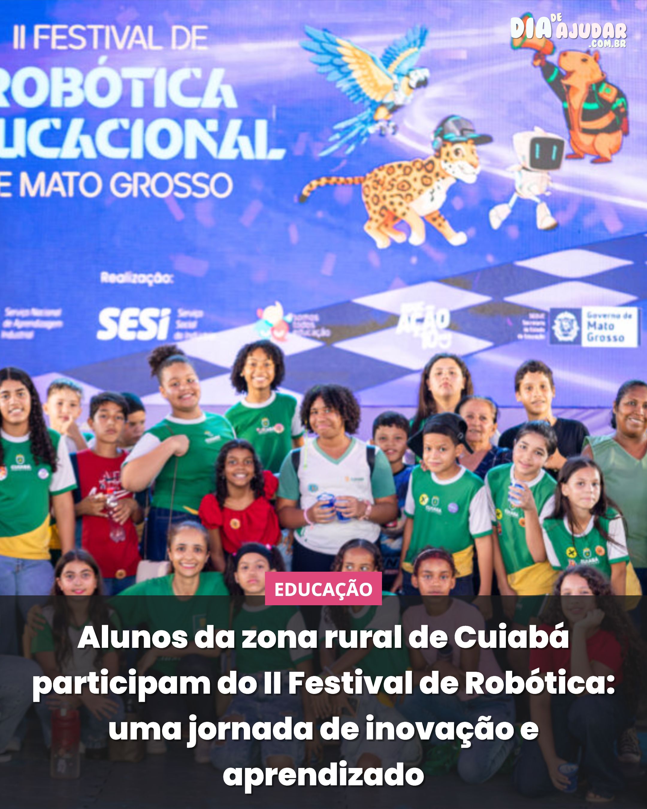 Alunos da zona rural de Cuiabá participam do II Festival de Robótica: uma jornada de inovação e aprendizado